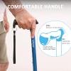 REHAND Walking Cane for Men & Women - Foldable, Adjustable, Lightweight, Self Standing Pivot Walking Cane, Soft Handle Grip, with Travel Bag, Walking Sticks for Seniors & Adults (Pink) view 3