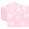 100pcs Pink Bow Party Napkins, Pink Bow Party Decorations Napkin, 13x13 inch Disposable Paper Napkin for Girls Birthday Bridal Engagement Baby Shower view 1