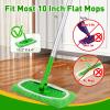 12Pcs Reusable Microfiber Mop Pads Compatible with Sweeper Mops,Dry Sweeping Cloths & Wet Mopping Pads Refills,Washable Mop Pads for Floor Cleaning view 2