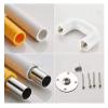 Grab Bars Handrail Grab Rails,Casing Safety Bathtub Anti-Slip Support Handrail, Polished Chrome Balance Straight Handle/White view 4