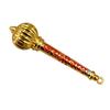 Brass Hanuman Ji Gada Jai Shree Ram Written for Keeping in Home Temple or Gifting to Hanuman ji Bajrang Bali Small Gada (Orange) view 1