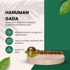 Brass Hanuman Ji Gada Jai Shree Ram Written for Keeping in Home Temple or Gifting to Hanuman ji Bajrang Bali Small Gada (Orange) view 3