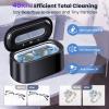 Ultrasonic Jewelry Cleaner, 48KHz Professional Ultrasonic Cleaner for Eyeglasses, Rings, Retainers, Dentures, 30W Jewelry Cleaner Ultrasonic Machine with Dual Cleaning Modes, Digital Timer view 2