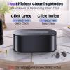 Ultrasonic Jewelry Cleaner, 48KHz Professional Ultrasonic Cleaner for Eyeglasses, Rings, Retainers, Dentures, 30W Jewelry Cleaner Ultrasonic Machine with Dual Cleaning Modes, Digital Timer view 4