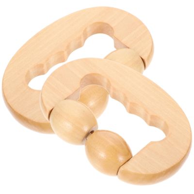 BEBEMOKO 2Pcs Portable Body Massager Tool Lightweight Back Stretching Roller for Muscle Relief for Home Office Gym Travel High Grade Material for Use