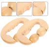 BEBEMOKO 2Pcs Portable Body Massager Tool Lightweight Back Stretching Roller for Muscle Relief for Home Office Gym Travel High Grade Material for Use view 4