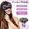 3 Pcs Blindfold Sleep Mask for Women, Lace Eye Mask Soft Breathable Blackout Sleeping Eye Covers for Women, Travel Sleep Satin Blind Folds view 3