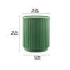 PE Materials Round Night Stand, Bedside Table with Storage, Modern and Simple Side Table, Small End Tables Living Room, Multi-Function Bedroom Decor(Green) view 2