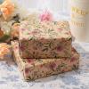 ZINTBIAL Kraft Floral Wrapping Paper Roll - Pink and Purple Floral Design, 17 Inches x 16.5 Feet, Gift Wrap for Wedding, Bridal Shower, Birthday, Mother's Day, Cut Lines on Back view 3