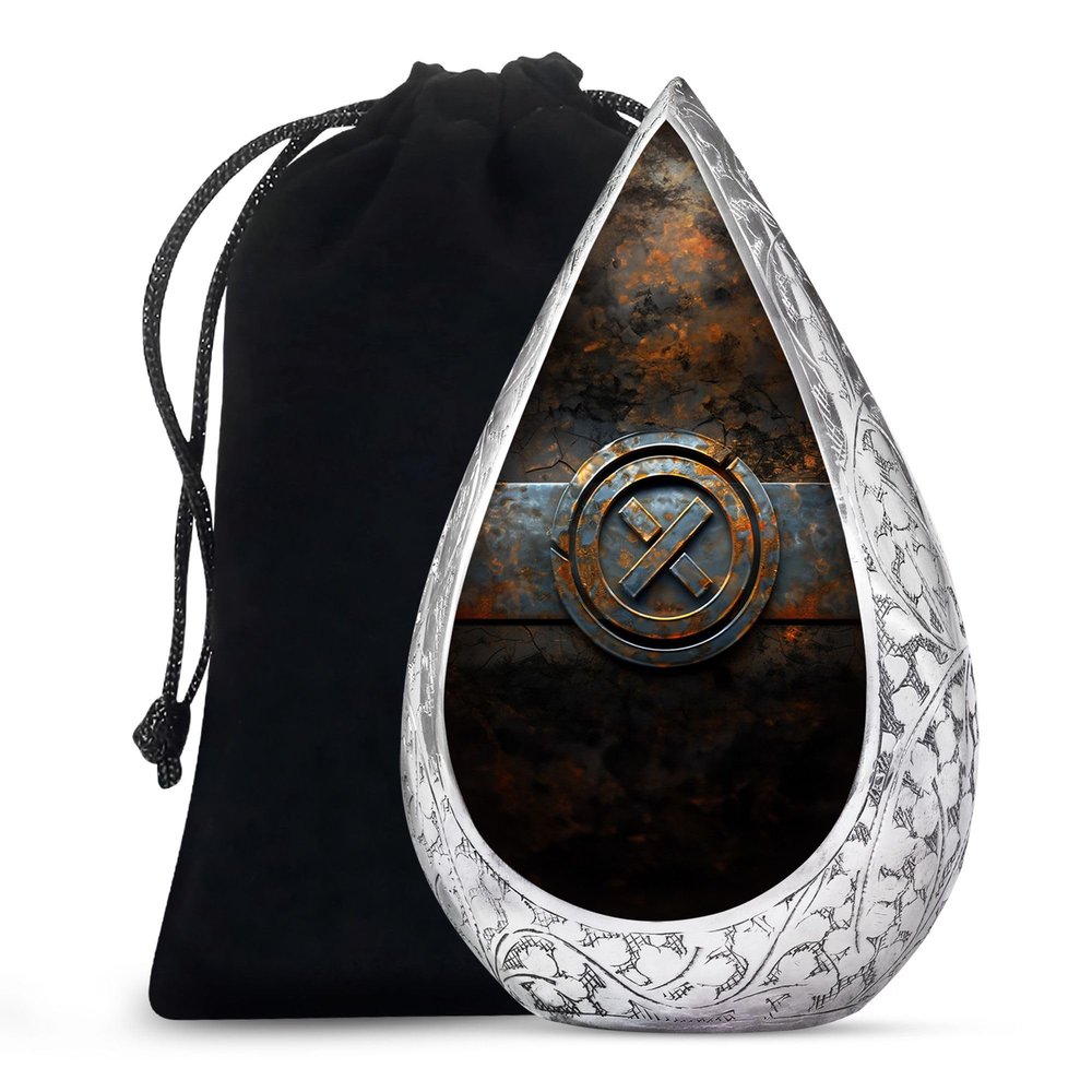 Remembrate Catholic Symbol Urns for Human Ashes Adult Female and Male - Burial Urns for Adult Human Ashes - Urn for Daughter, Son and Men and Women 10 Inch - Ash Urn with Lid for Cremains