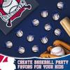 3D Baseball Lollipop Rings 20pk- Baseball Candy For Party Favors & Suckers view 2