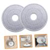 WOFASHPURET 2pcs Round Mop Replacement Refills for Efficient Home Cleaning Easy to Use Microfiber Mop Pads for Hardwood Tile Laminate Floors view 2