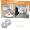 WOFASHPURET 2pcs Round Mop Replacement Refills for Efficient Home Cleaning Easy to Use Microfiber Mop Pads for Hardwood Tile Laminate Floors view 3