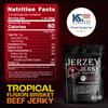 Jerzey Jerky Tropical Fusion Brisket Jerky 2.5oz High Protein, Gluten Free and Healthy Beef Snacks with Rich, Authentic Flavor view 2
