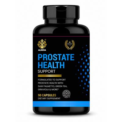 ALNIMA Prostate Health Support Mens Urinary & Prostate Support with Saw Palmetto, Zinc & Selenium, Halal Supplement, Made in USA
