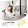OSOLADY Wall Mounted Hair Dryer Holder Electric Shaver Stand for Salon and Home Use Space-saving Storage Rack to Organize Hair Tools Easy Installation Bright Design view 3