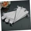YOSADIER 50pcs White Ice Cream Cone Shape Paper Candy Boxes with Chiffon Ribbon Unique Wedding Favor Box for Chocolate Treats and Celebrations and Special Events view 4