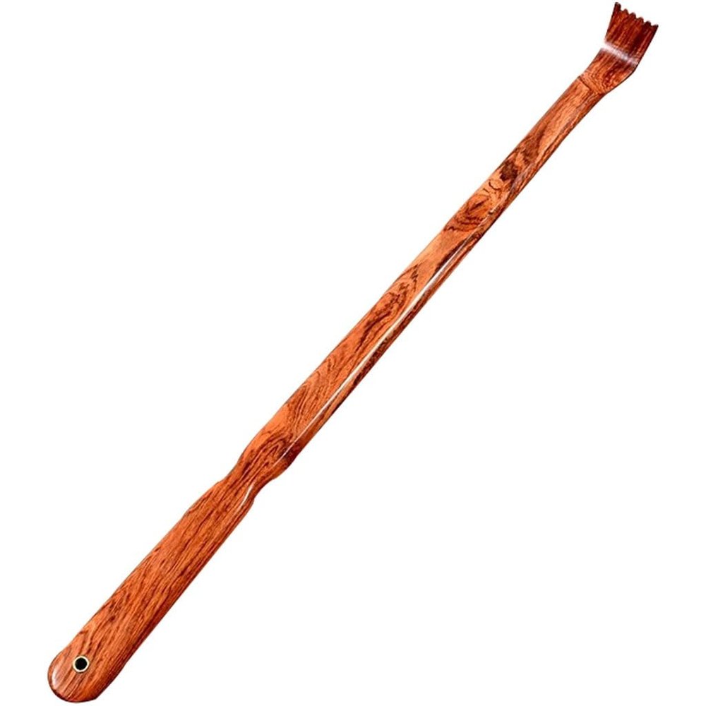 Extended Handle Back Scratcher, Natural Rosewood Massage Tool, 1/2 Pack Household Itching Artifact, for Men and Women(46cm*1)