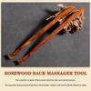 Extended Handle Back Scratcher, Natural Rosewood Massage Tool, 1/2 Pack Household Itching Artifact, for Men and Women(46cm*1) view 4
