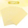 100 Count Yellow Napkins 2 Ply Disposable Paper Guests Hand Towel Napkin Lemon Yellow Checkered Pattern for Party Lunch Dinner BBQ Kitchen Bathroom Decorative Towels view 2