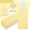 100 Count Yellow Napkins 2 Ply Disposable Paper Guests Hand Towel Napkin Lemon Yellow Checkered Pattern for Party Lunch Dinner BBQ Kitchen Bathroom Decorative Towels view 4