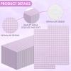 100Pcs Purple Paper Guest Napkins Disposable 3 Ply Paper Purple and White Gingham Disposable Hand Towels for Bathroom Dinner Wedding Holiday Birthday Party Bridal Decorative Towels 4.3x 7.9 Inches view 4