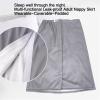 TTOBHF 3 in 1 Bed Pads Washable Waterproof Multipurpose Waist Adjustable Leak-Proof Urine Skirt Incontinence Bed Pads Pee Pads for Adults Elderly Sofa Wheelchair(Large,Grey) view 2