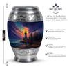 SABURIAL Lighthouse Urn - Large Burial Urn for Ashes Adult Male - Funeral Urns for Human Ashes Adult Female - 10 Inch - Unique Cremation Urns for Women & Men view 2