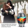 SABURIAL Fishing Urn - Mini Burial Urns for Human Ashes Adult Man - Decorative Funeral Urns - Keepsake Cremation Urn for Ashes Adult Female - 3 Inch Set of 2 view 4