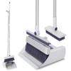 SDSM Broom with Dustpan Combo Set, 4 in 1 Multifunctional Broom and Dustpan with 52" Long Handle, Concealed Squeegee and Cleaning Brush, for Clean Home Kitchen Bathroom Office, Indoor Outdoor Floor view 1