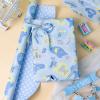 Homeral Blue Baby Boy Wrapping Paper Roll - Mini Roll - 17 Inch x 16.5 Feet - Baby Toys, Stroller and Apparel & Polka Dots Reversible Gift Wrap for Baby Shower, Birthday, Gender Reveal, Holiday view 4