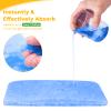 100 PCS Lemon Scented Absorbent Commode Pads for Bedside Commode Bucket, Commode Liner Pads with Absorbent Gel, Potty Liner Pads for Adults Seniors Portable Toilet Pad Bedpans view 2