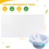 100 PCS Lemon Scented Absorbent Commode Pads for Bedside Commode Bucket, Commode Liner Pads with Absorbent Gel, Potty Liner Pads for Adults Seniors Portable Toilet Pad Bedpans view 4