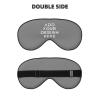 Custom Eye Mask for Man Woman Design Funny Photo Text Blindfold Eye Mask for Airplane Travel Shift Work for Comfortable Sleeping Adjustable,Gray-09 view 2