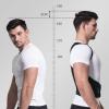 Brace Support Belt Adjustable Back Corrector Back Shoulder Lumbar Correction Corset For Breathable Help To Prevent Humpback Curvature Of The Spine,Black,Xl,Black-Large view 2