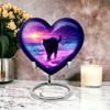 YATHABHISA Cat Heart Urn for Ashes, Crematorium Urns Ashes Container for Funeral & Burial, Memorial Gift, Medium Urns for Ash, Purple, 6 Inch view 4