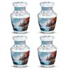 JAGSHASHI Lighthouse Cremation Urns - Burial Urn for Adult Ash - Dad Urns for Human Ashes - Memorial Urn - Pack of 4 view 1