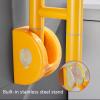 PYUNMCZ Handicap Grab Bars for Bathroom, Flip Up Toilet,Non-Slip Wall Mounted Bathroom Safety Handrail, Stainless Steel Toilet bar,Toilet Handles for Seniors, Pregnant Women and Disability(Yellow) view 2