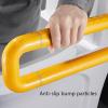 PYUNMCZ Handicap Grab Bars for Bathroom, Flip Up Toilet,Non-Slip Wall Mounted Bathroom Safety Handrail, Stainless Steel Toilet bar,Toilet Handles for Seniors, Pregnant Women and Disability(Yellow) view 4
