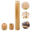 Alipis Travel Essentials Bamboo Toothbrush Holder Bamboo Toothbrush Storage Rack view 4