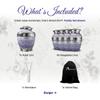 AmericUrn Cremation Urns for Human Ashes Adult Female, Mom and Men White Pearl Memorial Set of 6 with 1 Large Urn, 4 Keepsakes & 1 NecklaceUrn - White Pearl view 4