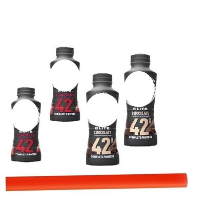 SEDLAV Straw for Fairlife Core Power Elite High Protein Shake 42 Gram Protein Shake, 2 Chocolate and 2 Strawberry 4 Pack 14 oz bottles