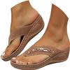 Orthopedic Sandals for Women Summer 2025 Dressy Comfortable Wedge Arch Support Non Slip Flat Flip Flops Casual Slippers view 1