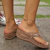 Orthopedic Sandals for Women Summer 2025 Dressy Comfortable Wedge Arch Support Non Slip Flat Flip Flops Casual Slippers view 2