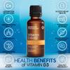 Advanced Trichology Vegetarian Liquid Vitamin D3 + K2 5000 IU High Absorption 1000 IU per Drop 6 Month Supply Gluten Free 365 Vitamin D3 + K2 1 Fluid Ounce (Pack of 1) view 2