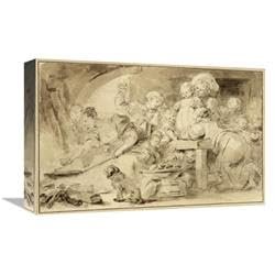 12 x 18 in. Making Fritters - Les Beignets Art Print - Jean-Honore Fragonard