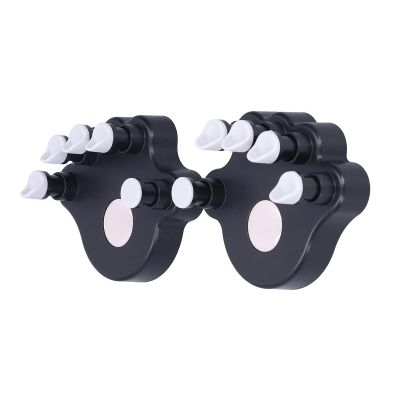 2Pcs Piano Finger, Trainers ABS Silicone Hand Correctors Ers and Grip Exercisers Orthotic Tools for Strength TrainingBlack Exerciser GTH Ing (Black)