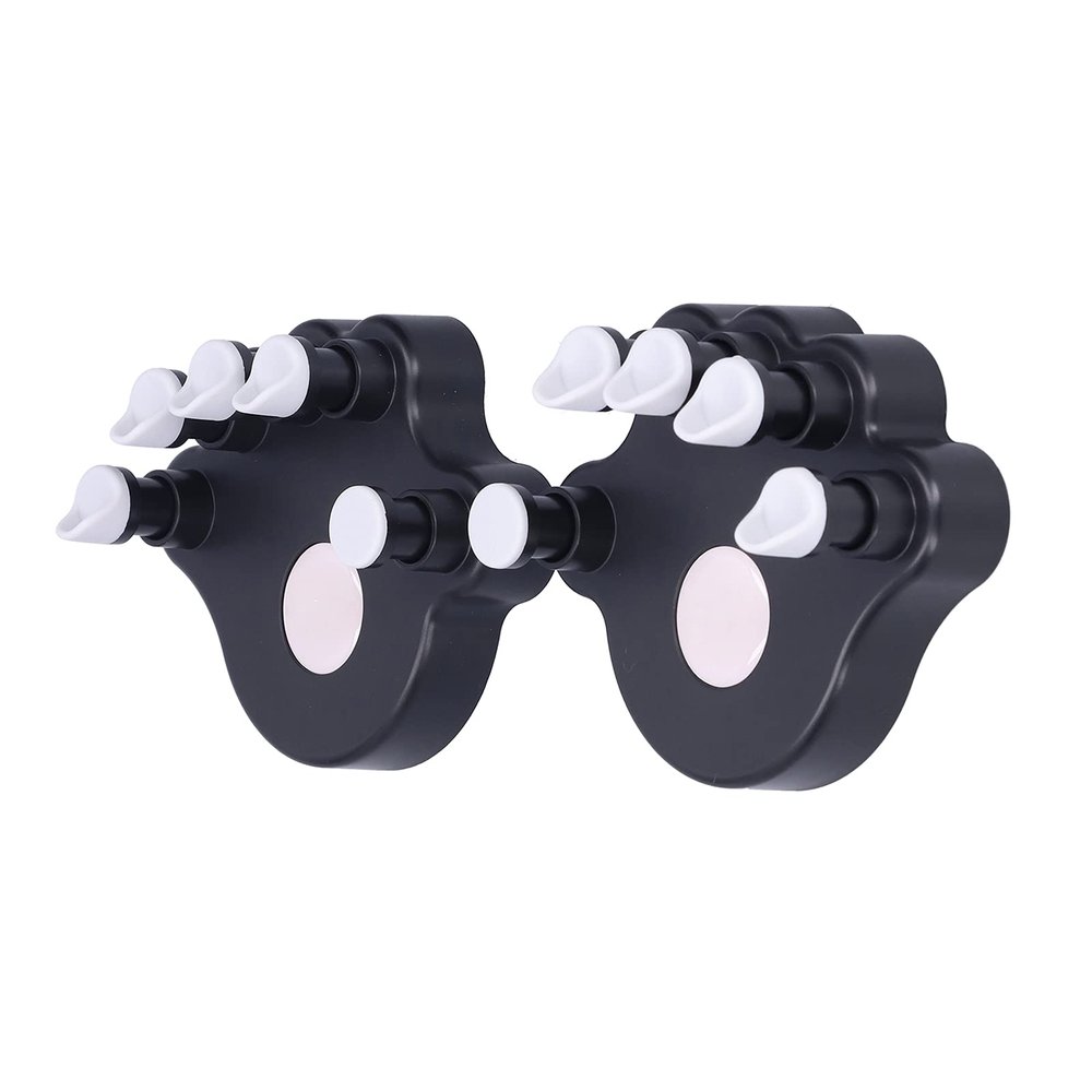 2Pcs Piano Finger, Trainers ABS Silicone Hand Correctors Ers and Grip Exercisers Orthotic Tools for Strength TrainingBlack Exerciser GTH Ing (Black)