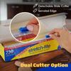 Stretch Tite Plastic Wrap For Food With Slide Cutter 750 Sq. Ft 11 7/8 Inch. Pack Of 2 With a Scooply Bag Clip view 4