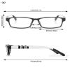 JOLISU 3.75 Reading Glasses for Women: 5 Pack Blue Light Blocking Readers for Small Face, Lightweight Spring Hinge Anti-Glare(Brown+Red+Black+Purple+Blue) view 3